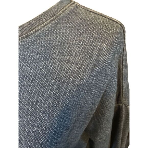 Forever 21 Women's Long Sleeve Sweatshirt Pullover Pockets Crewneck Blue Small - Picture 9 of 9